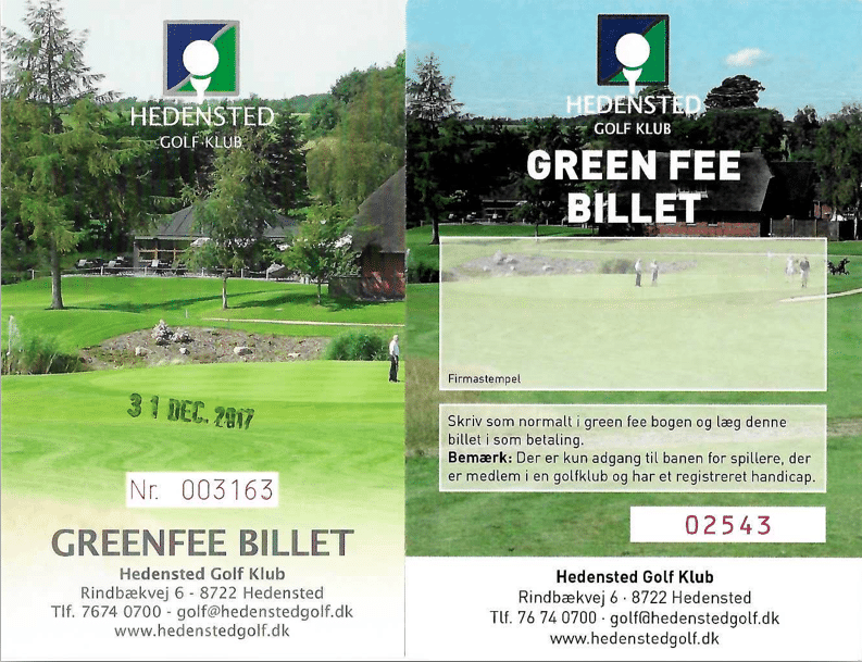 svimmel Forbedre indkomst Greenfee » Hedensted Golf Klub